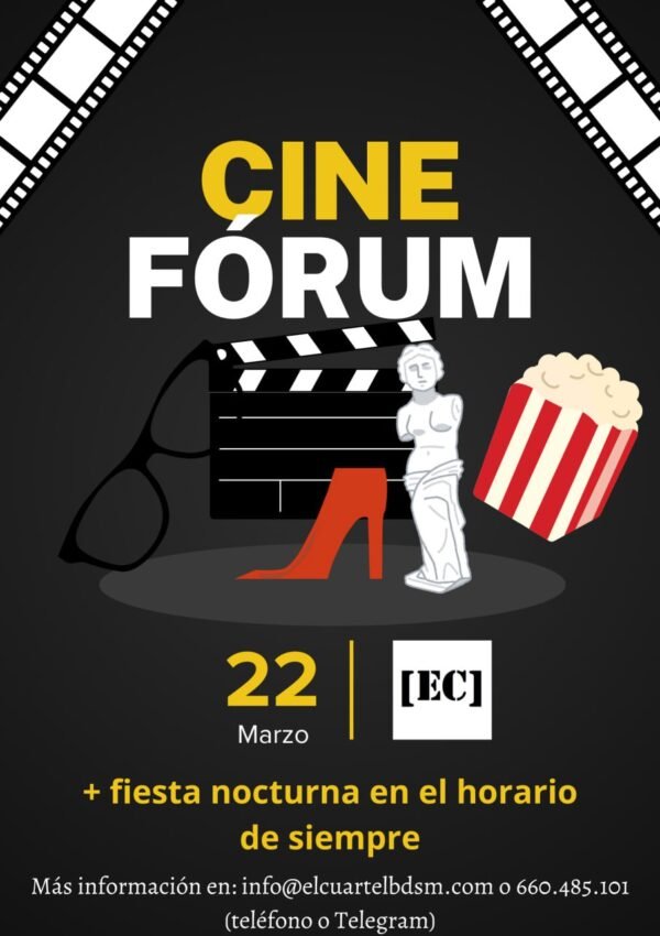 Cinefórum + Fiesta (Sábado 22/03/2025)